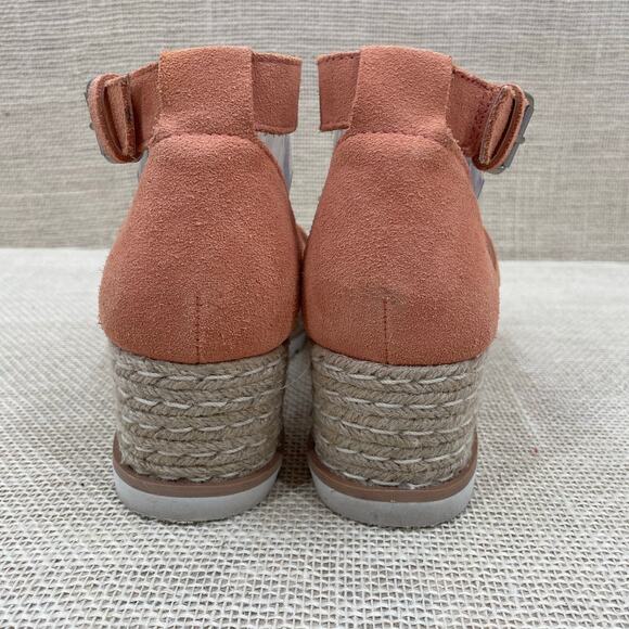 Dolce Vita Liza Coral Suede Leather Wedge Platform Sandal, Espadrilles, Ladies 8 - Picture 8 of 10